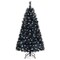 Black Artificial Halloween Christmas Tree with PVC Branch Tips and Cool White LED Lights